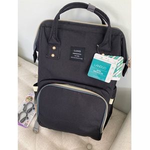 Land Baby Diaper Bag Backpack Large Capacity Travel Waterproof NWT